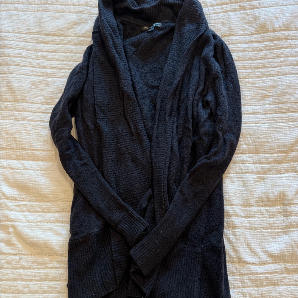 Barefoot Dreams Black Cardigan Sweater